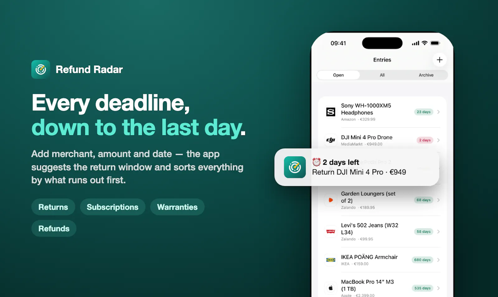 Refund Radar screenshot 3