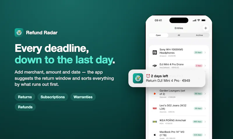 Refund Radar screenshot 3