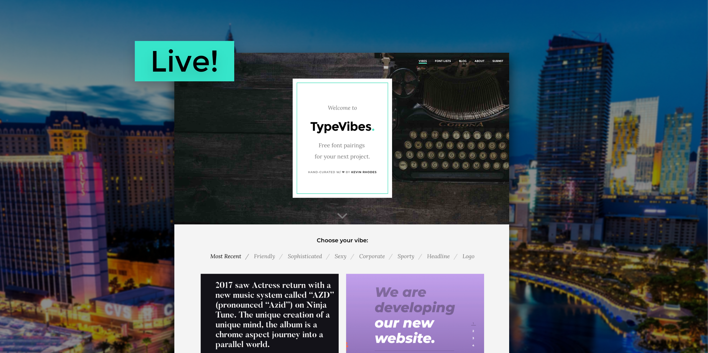TypeVibes.com - Free typography pairings to inspire you gallery image