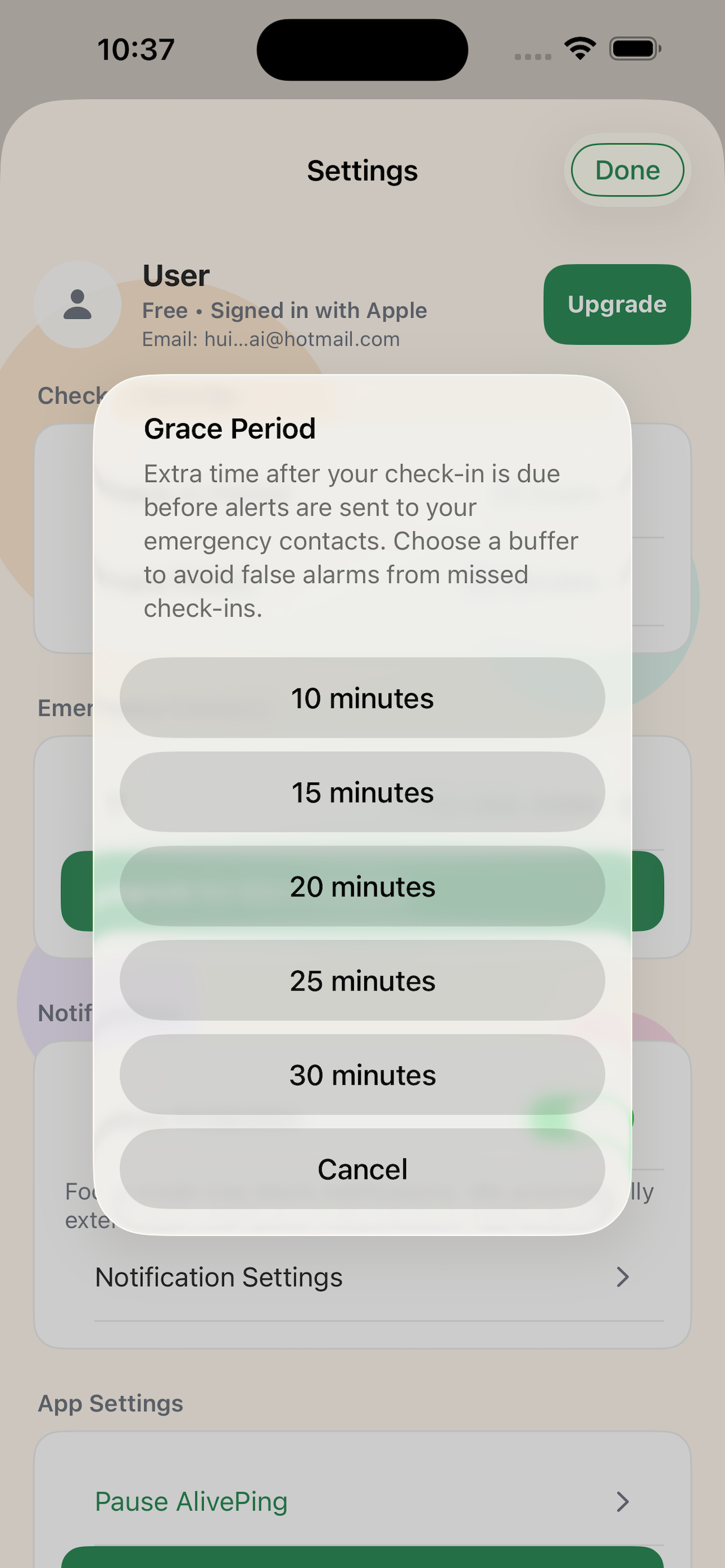 AlivePing Check-in gallery image