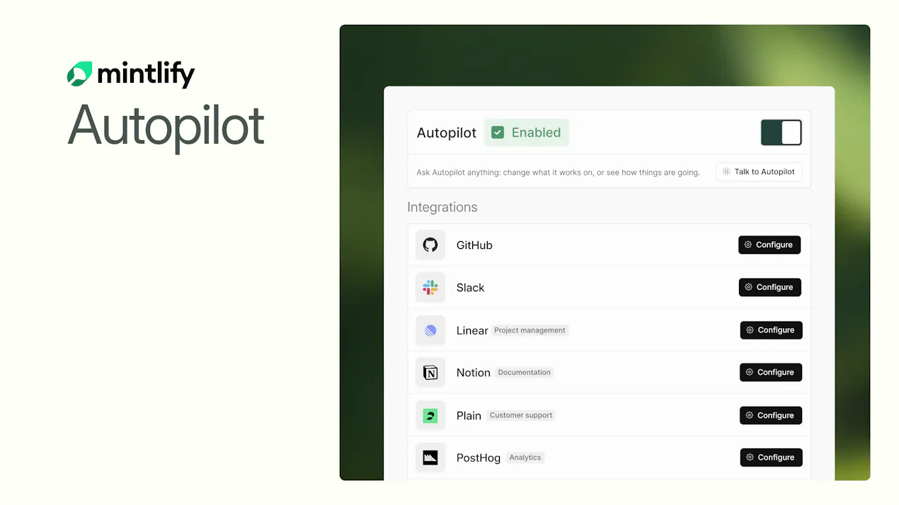 Mintlify Autopilot product