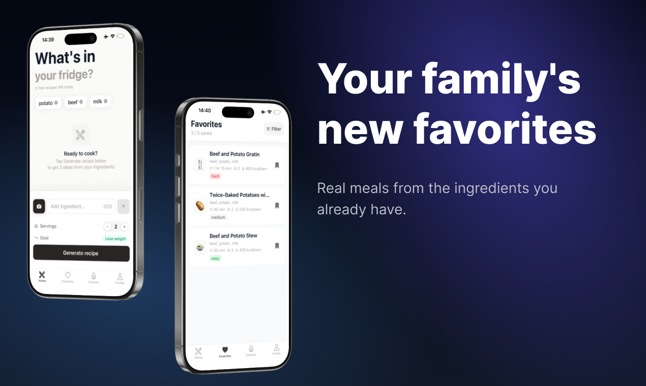 FridgeMealsAI gallery image