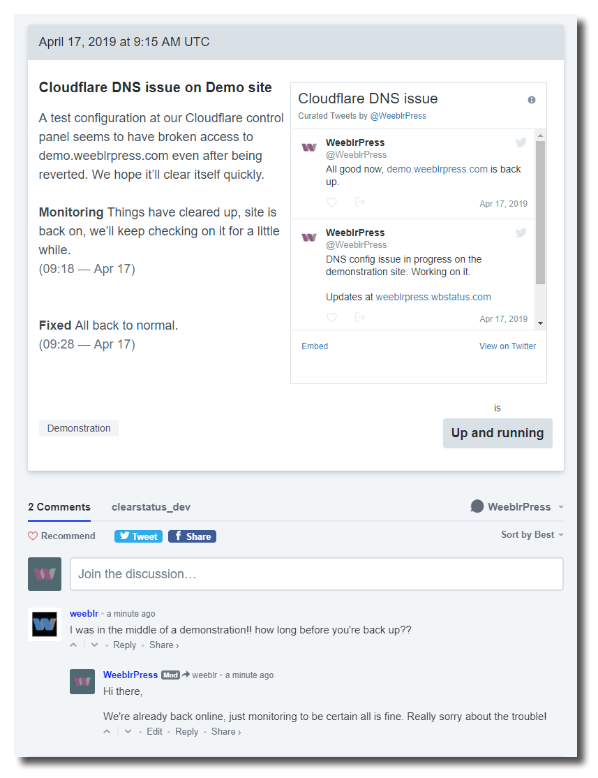 ClearStatus Image
