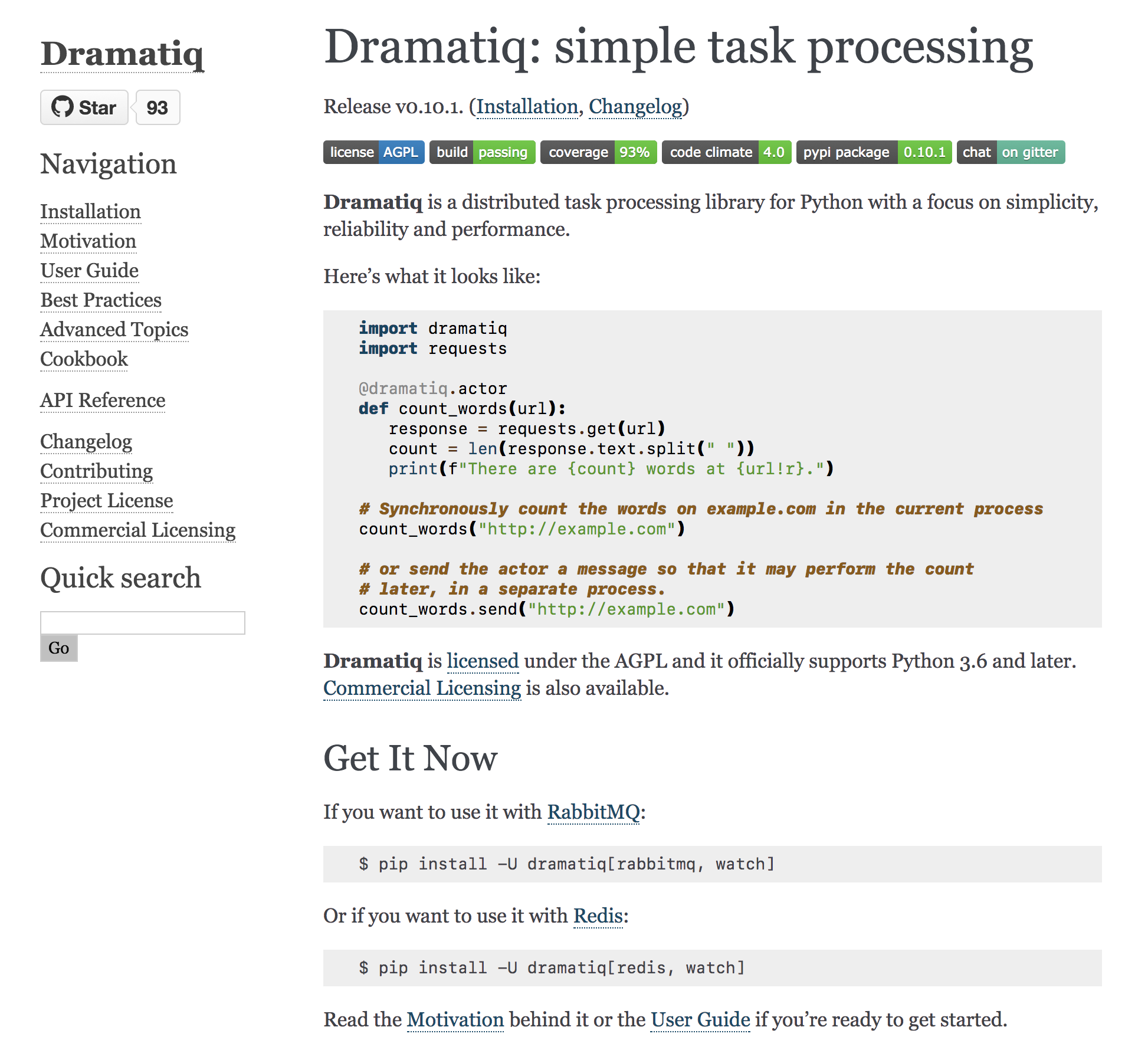 Dramatiq gallery image