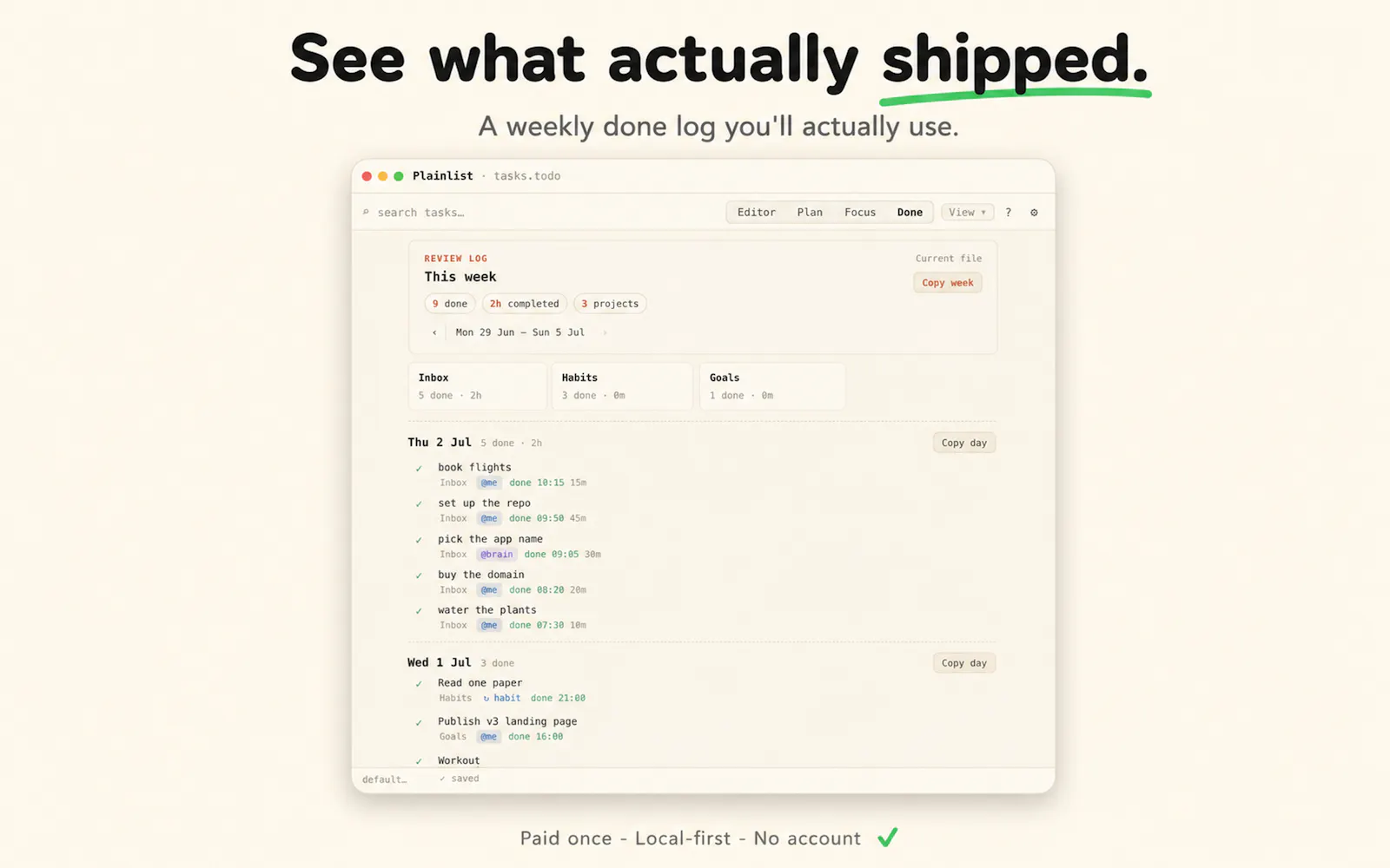 Plainlist screenshot 6