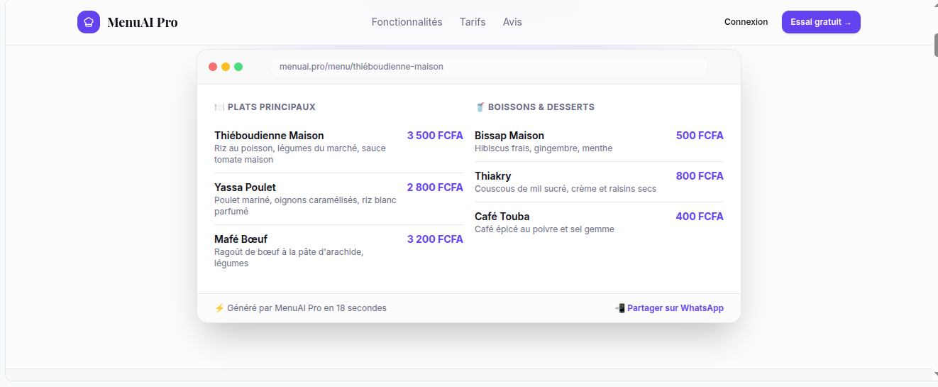 MenuAI Pro gallery image