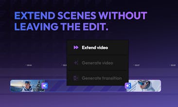 Flixier Generate AI Video in Timeline gallery image
