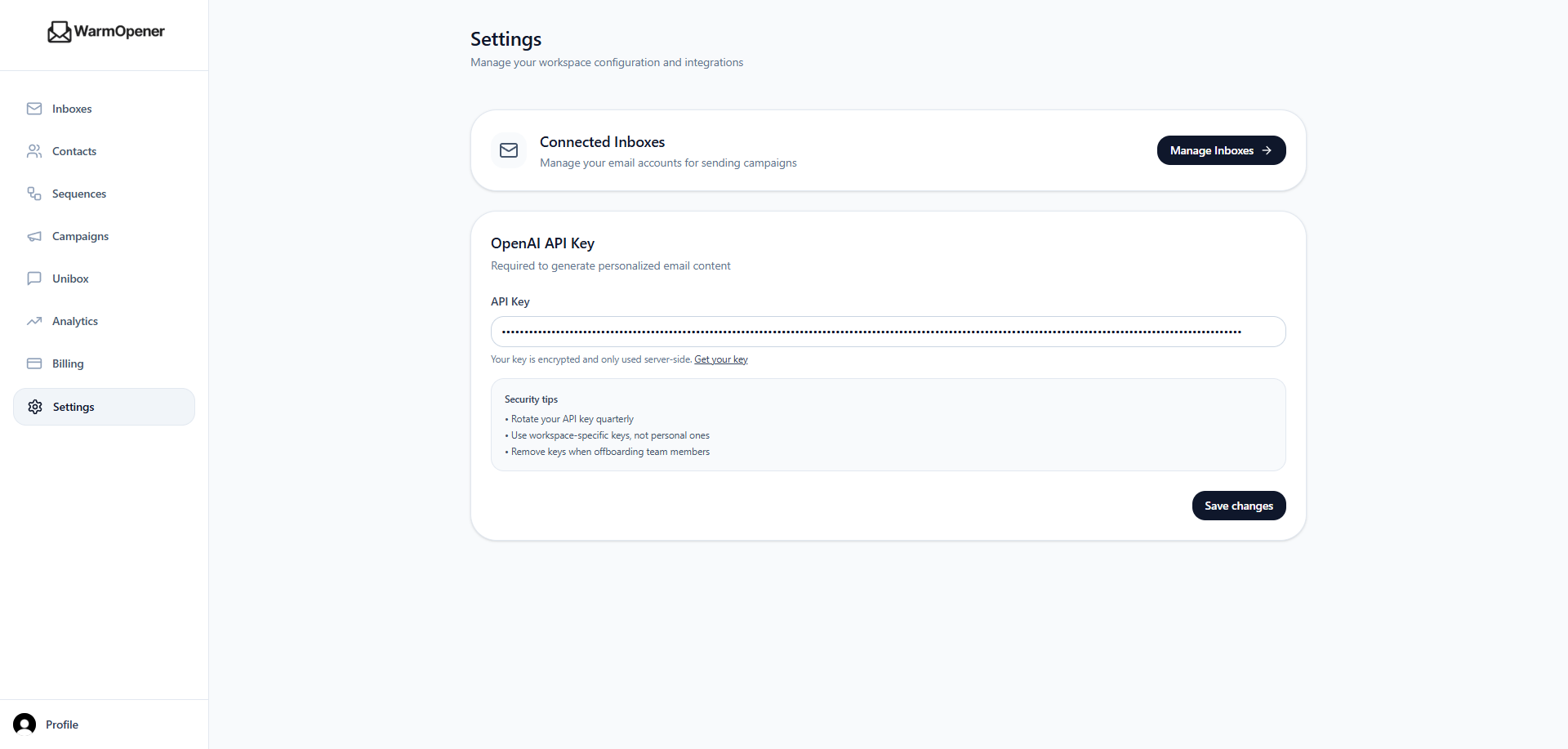 WarmOpener - Screenshot 3 showing product features and functionality