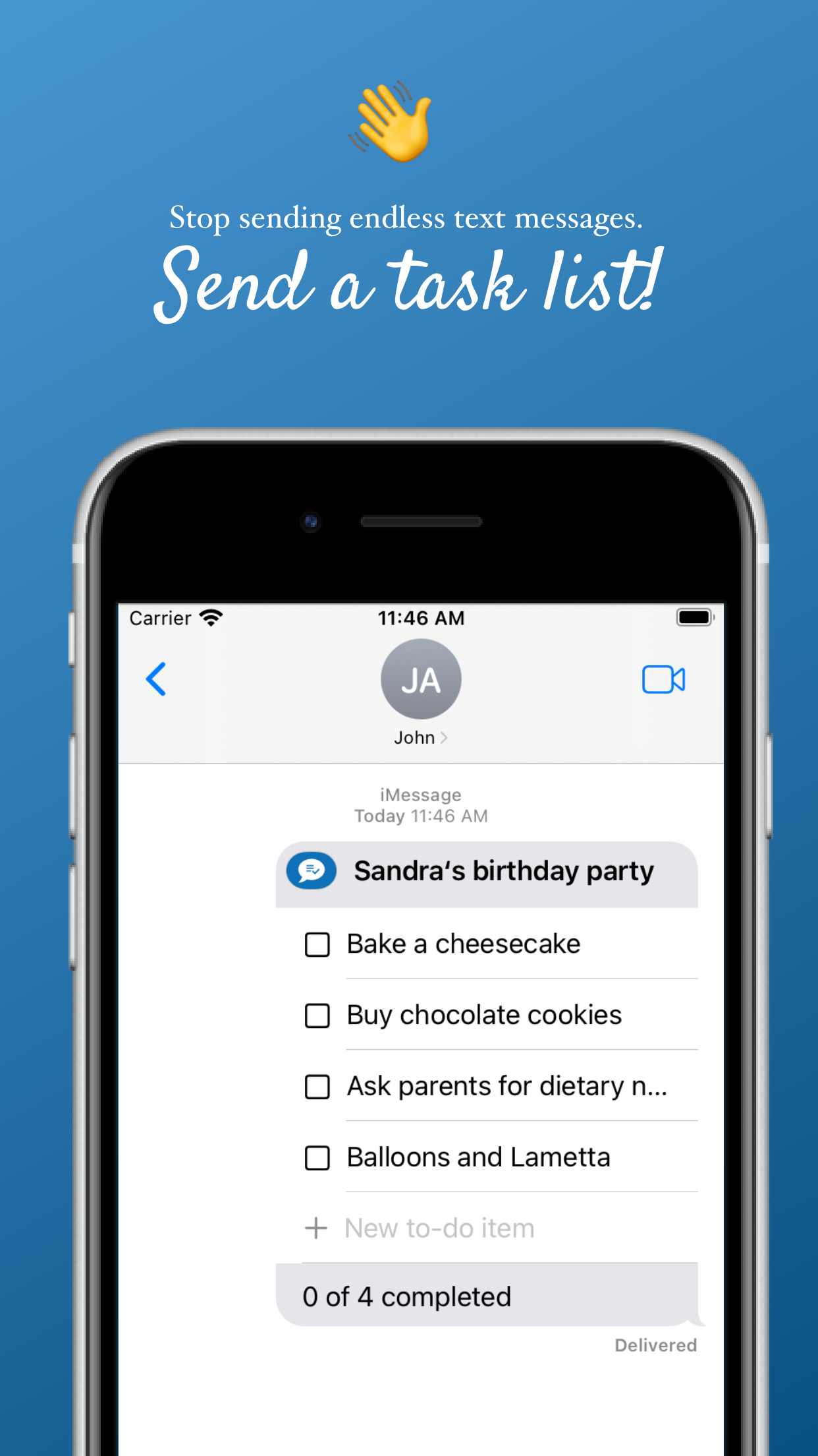 Вместе, чтобы сделать - делать списки в imessage - Задачи и дел прямо в Imessage как расширение медиа 7