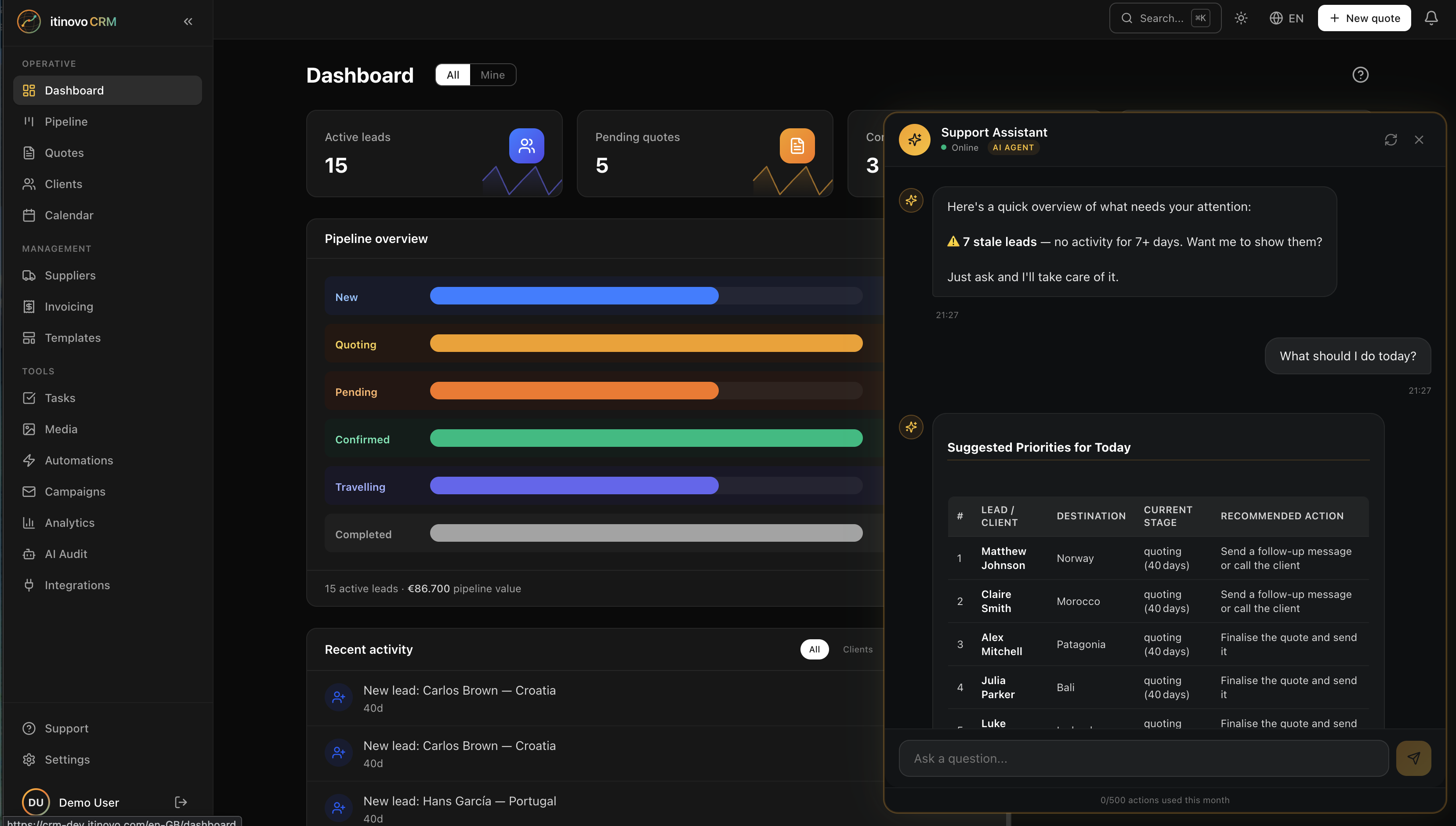 itinovo CRM gallery image