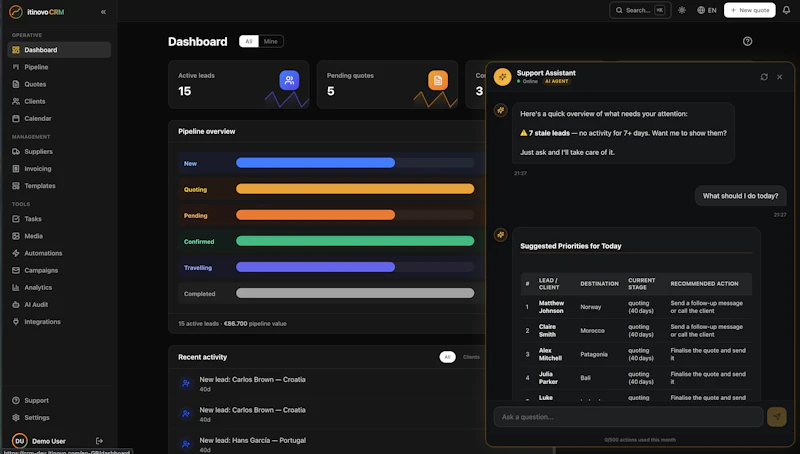 itinovo CRM screenshot 6