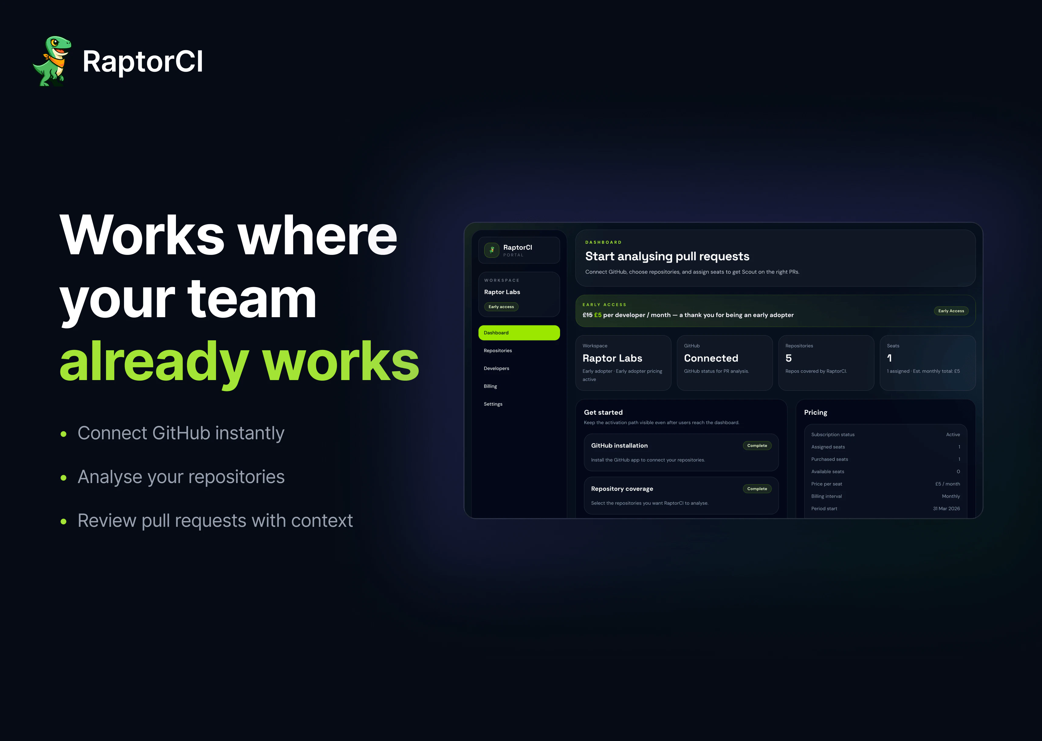 RaptorCI screenshot 3