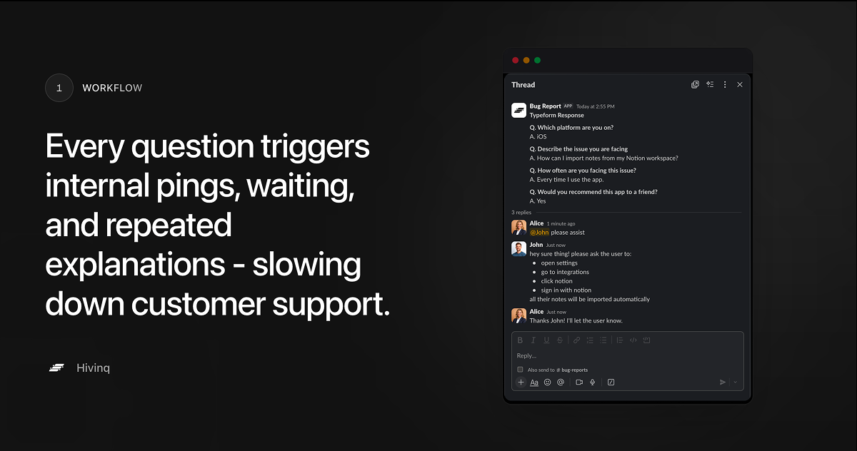 Hivinq - Screenshot 2 showing product features and functionality