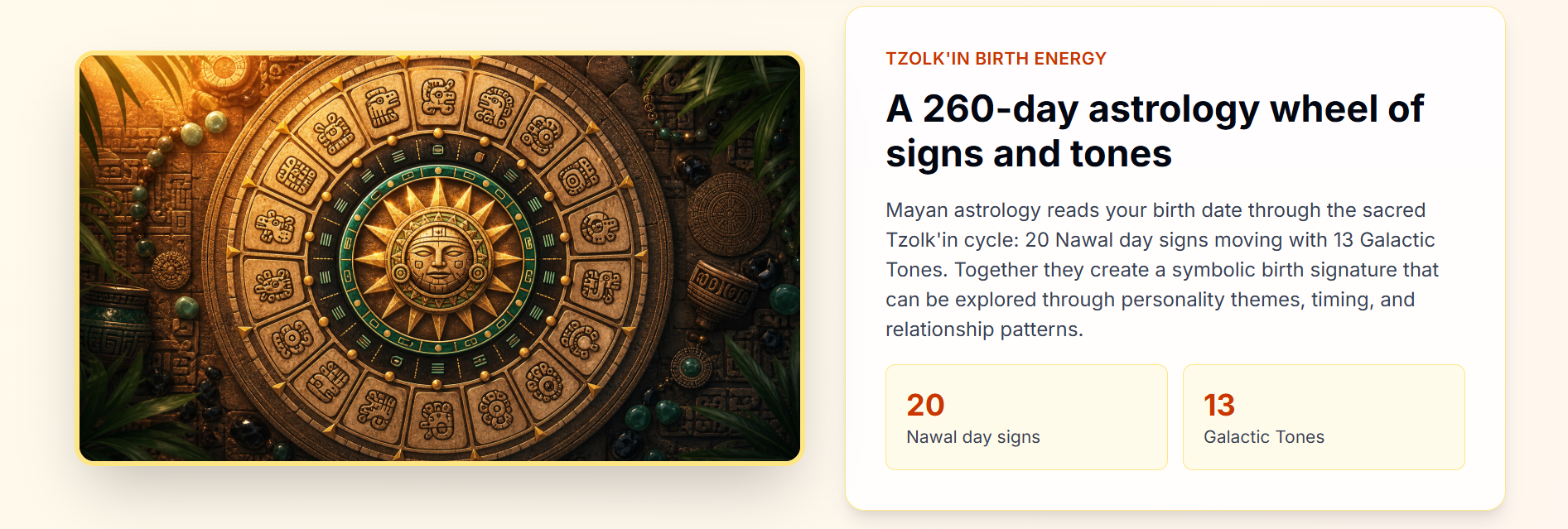 Mayan Astrology Calculator gallery image