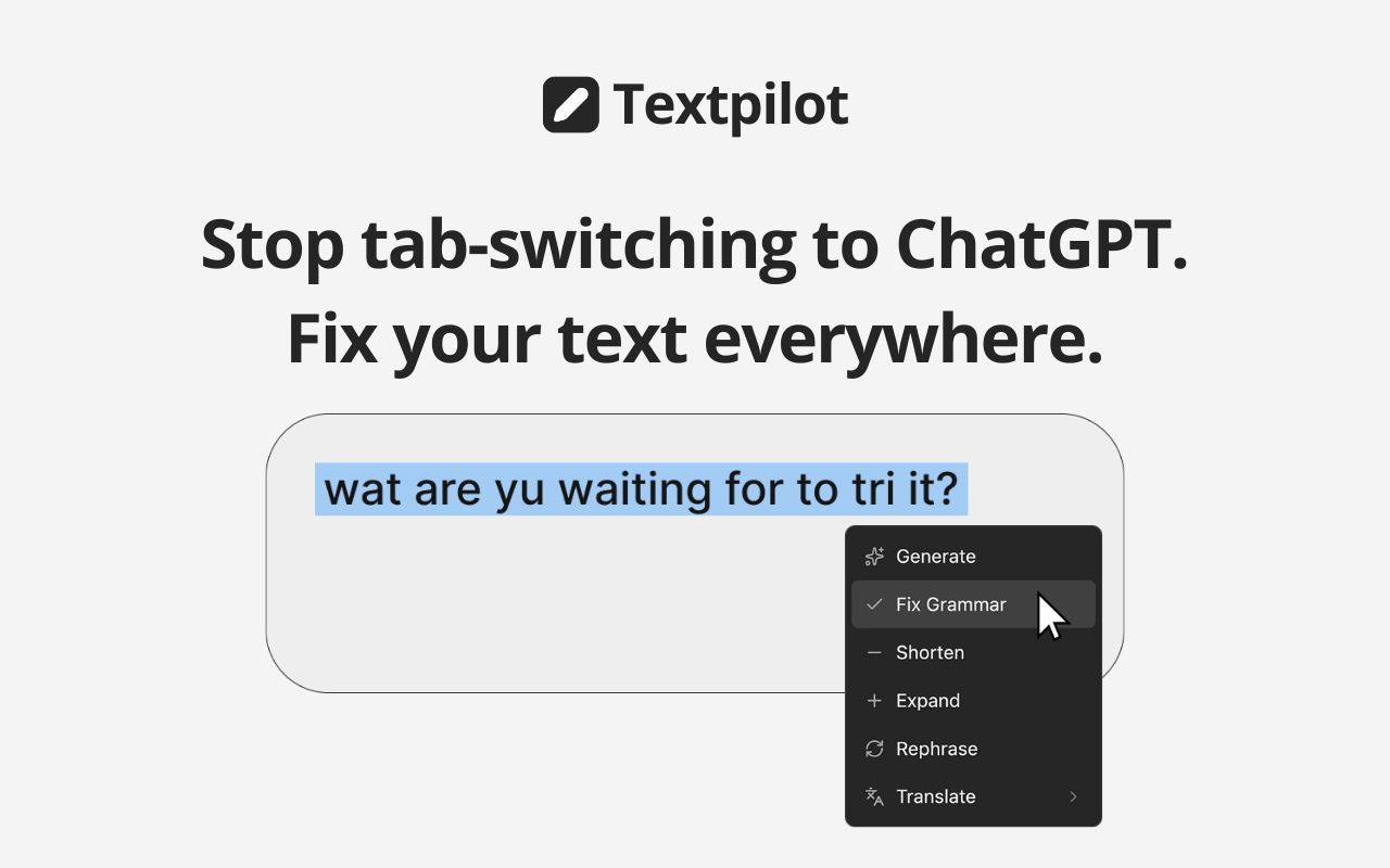 Textpilot - Screenshot 2 showing product features and functionality