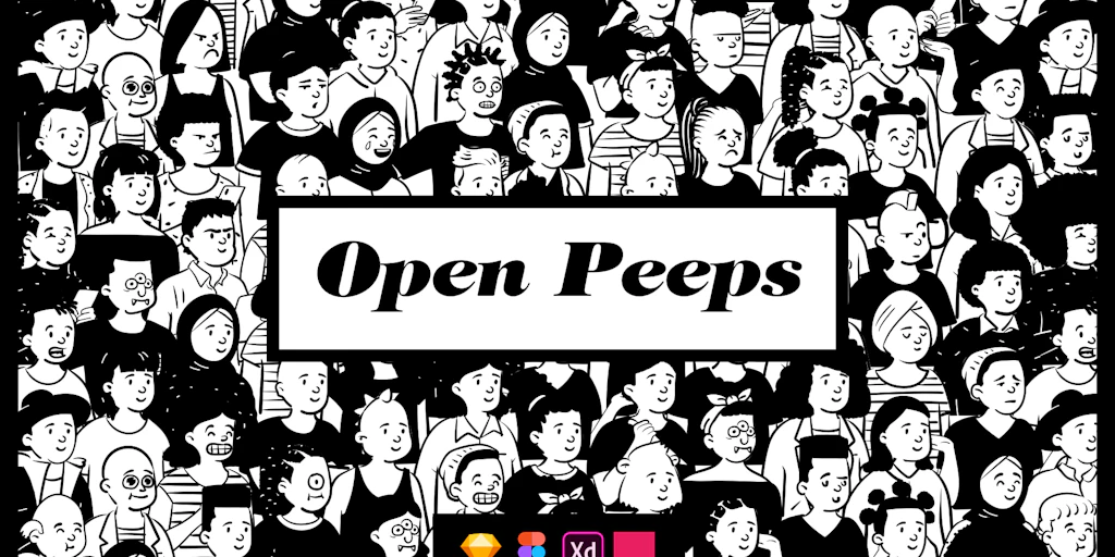 Open Peeps: A hand-drawn illustration library | Product Hunt