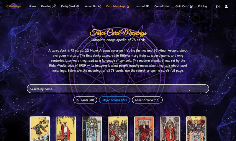 Tarot Magic screenshot 4