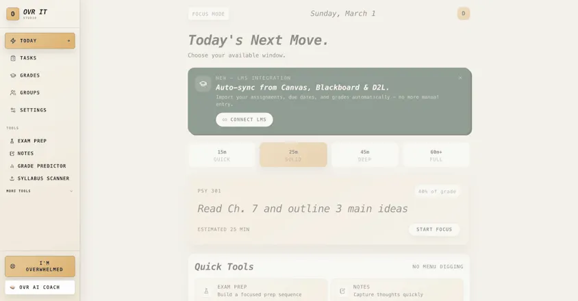 OVR IT — Study App for ADHD Students gallery image