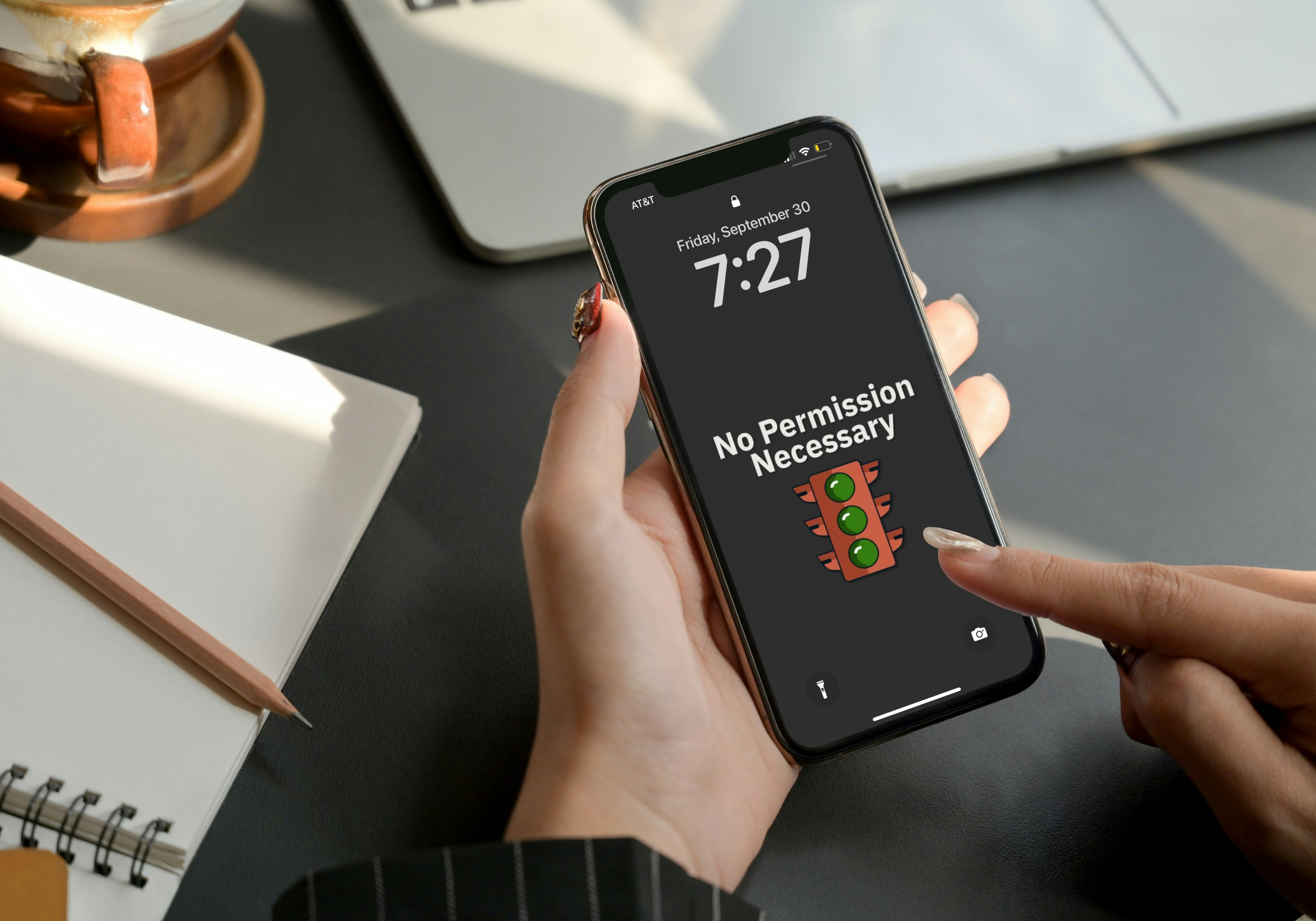 El paquete de papel tapiz de teléfono productivo media 10