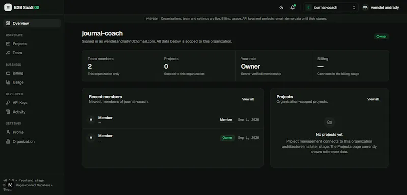 B2B SaaS OS   screenshot 2