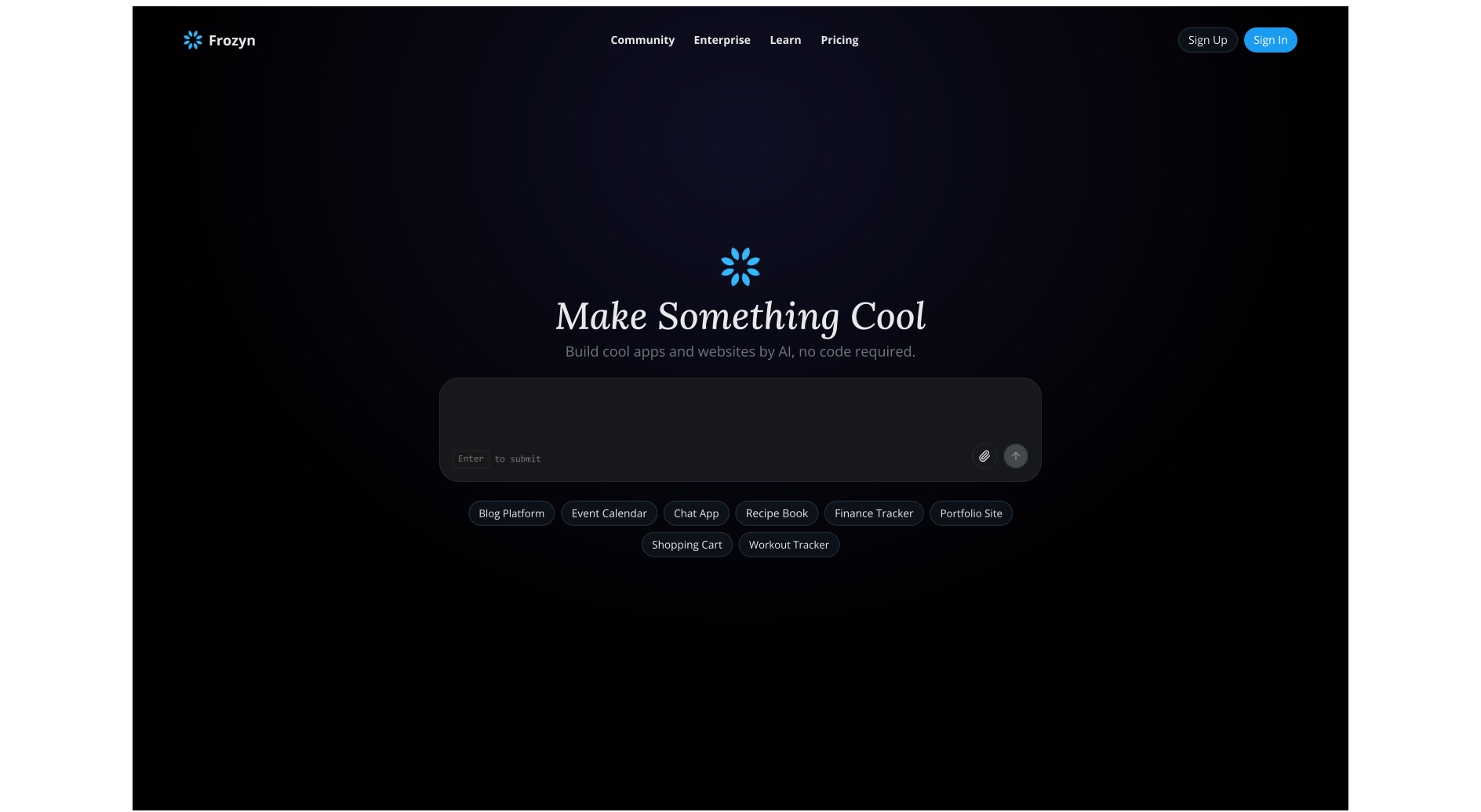 Frozyn - Main screenshot showing features and interface