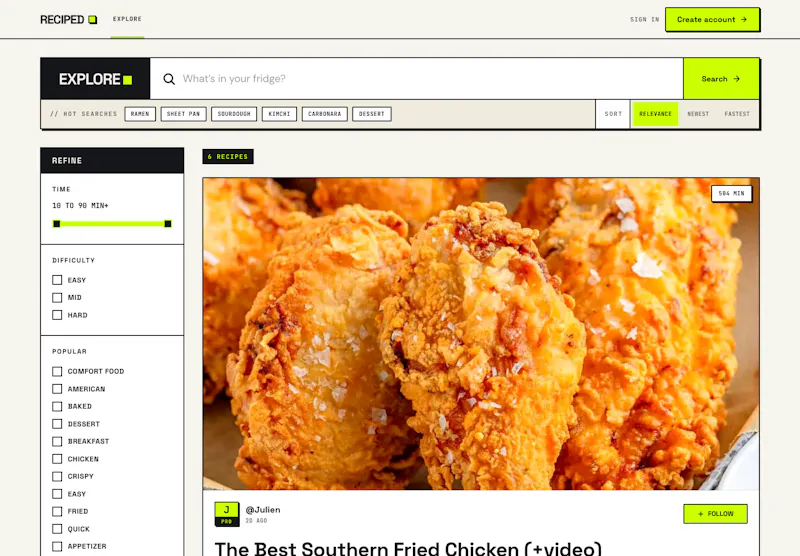 Reciped screenshot 2