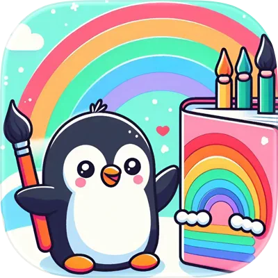 Tiny Brush Colouring Games App - Product Hunt launch logo and brand identity