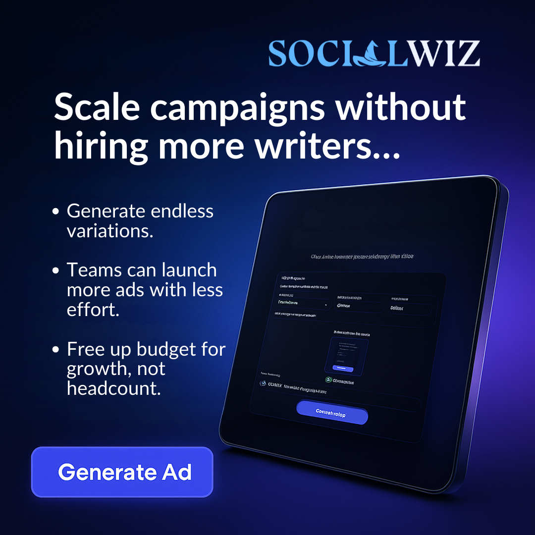 Media Penjana salinan iklan sosialwiz - Buat salinan iklan platform siap dalam beberapa saat! 3