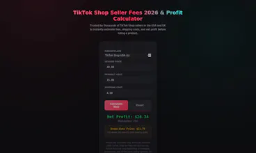 TikTok Shop Profit Calculator gallery image