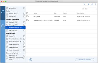 Coolmuster iPhone Backup Extractor (Mac) gallery image