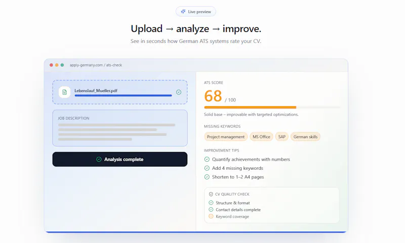 Apply Germany screenshot 2