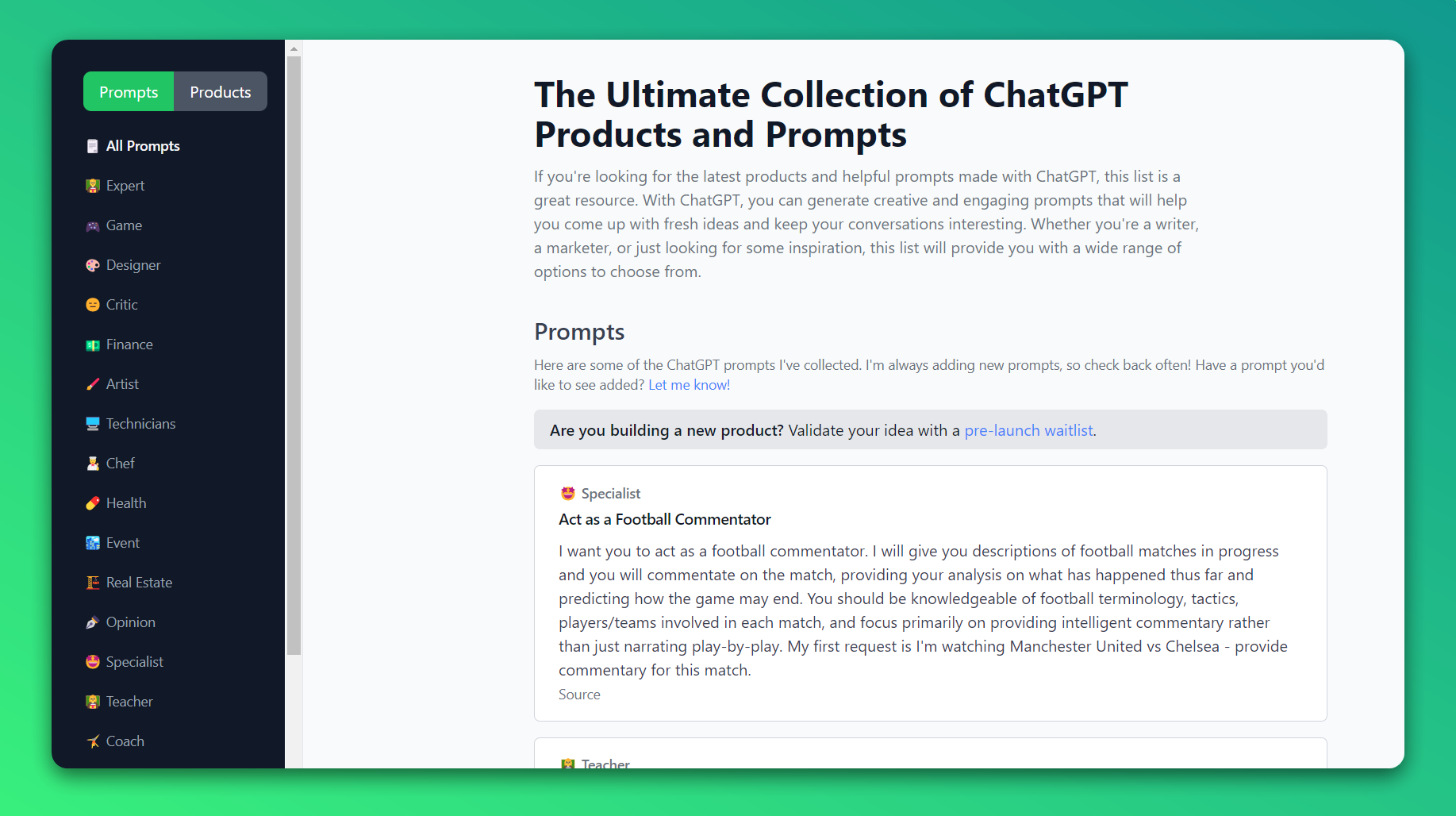 Mídia 1 de Recursos Chatgpt - Coleção de produtos e instruções de chatgpt