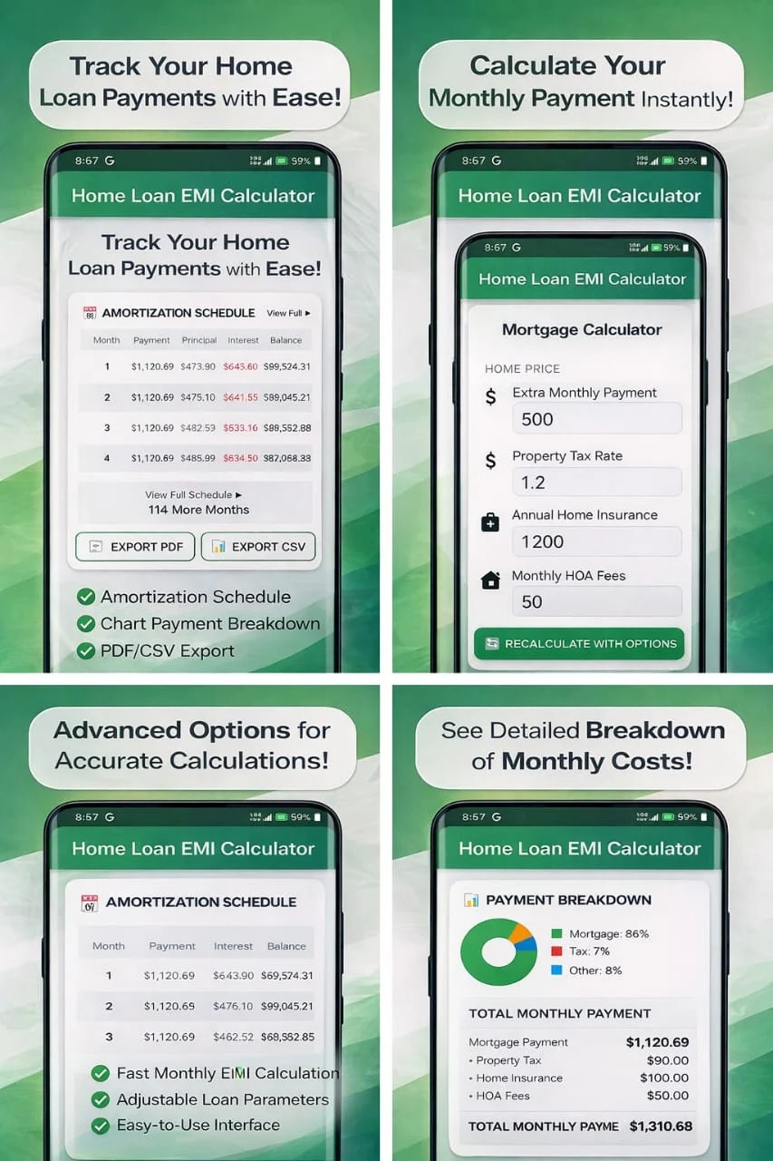Mortgage Loan Calculator - Screenshot 3 showing product features and functionality