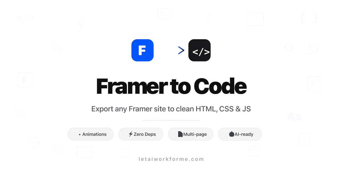 Framer Export 專案橫幅