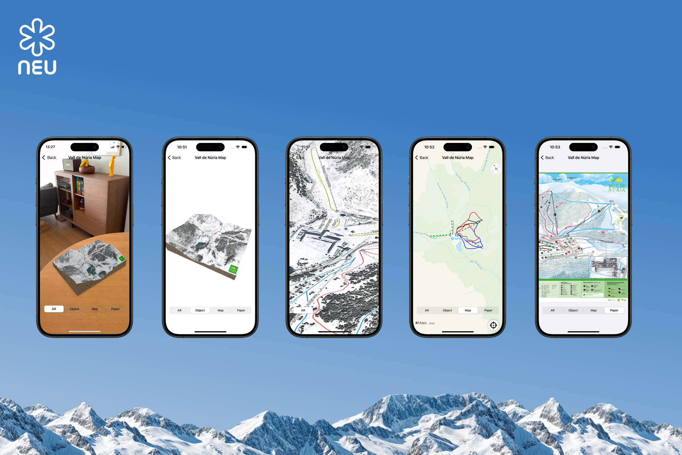 Neu - Apple Vision Pro 및 iOS 용 AR 스키 리조트 맵 미디어 14
