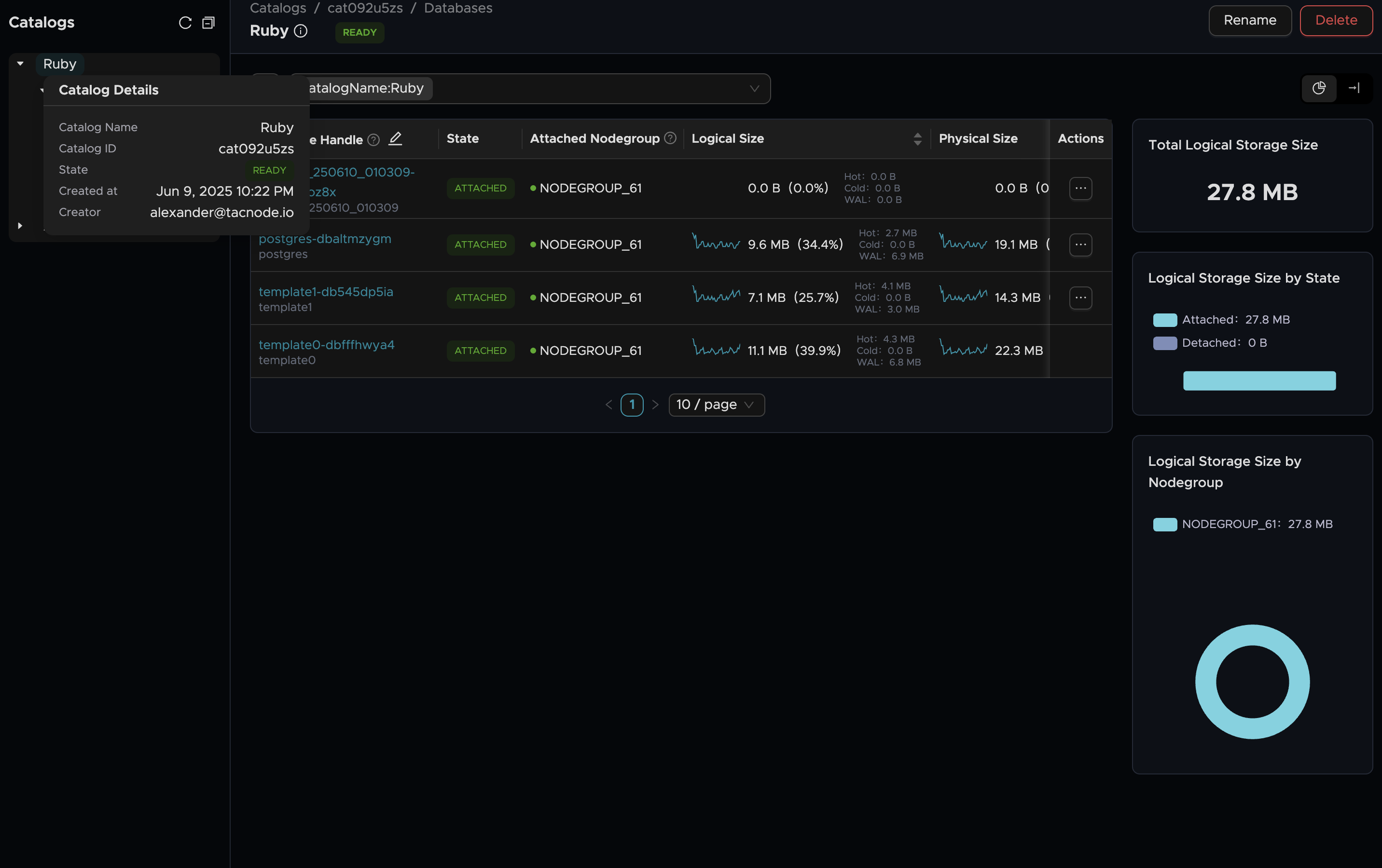 Tacnode - Screenshot 2 showing product features and functionality