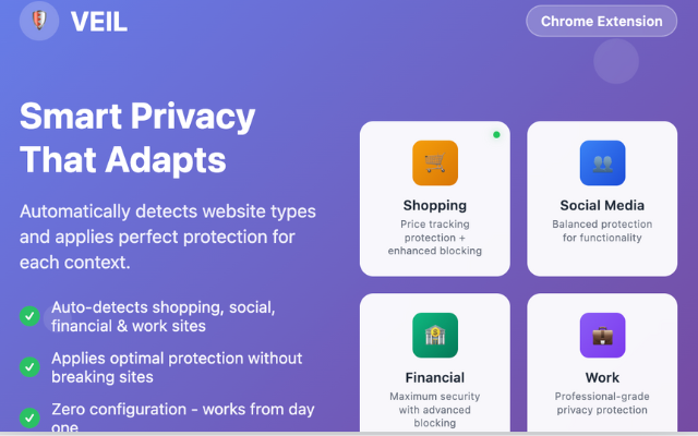 VEIL: Smart Context-Aware Privacy gallery image