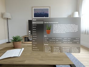 PlantMe β VisionOS AR houseplant catalog gallery image