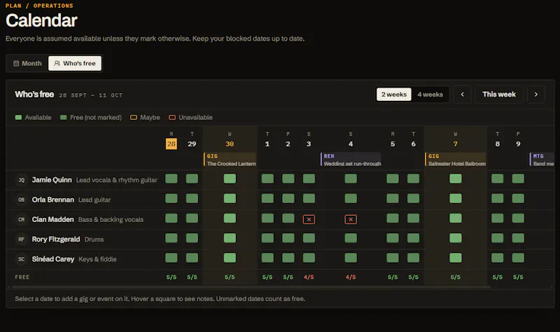 B-Side Band Hub screenshot 2