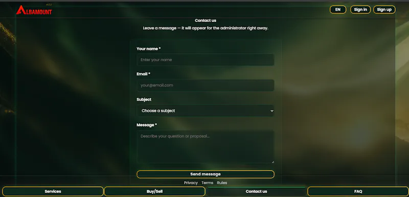 Albamount screenshot 2