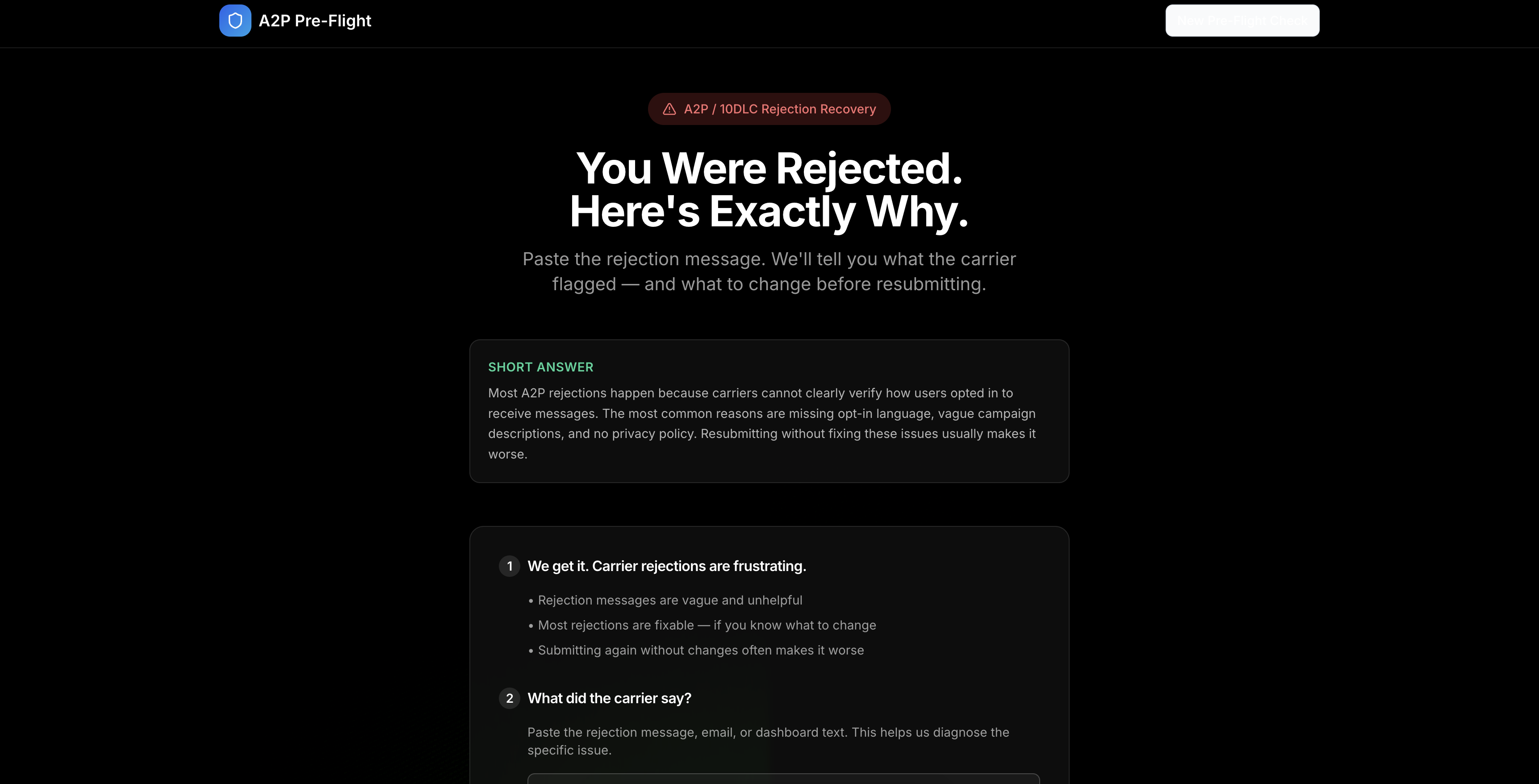 A2P Pre-Flight gallery image