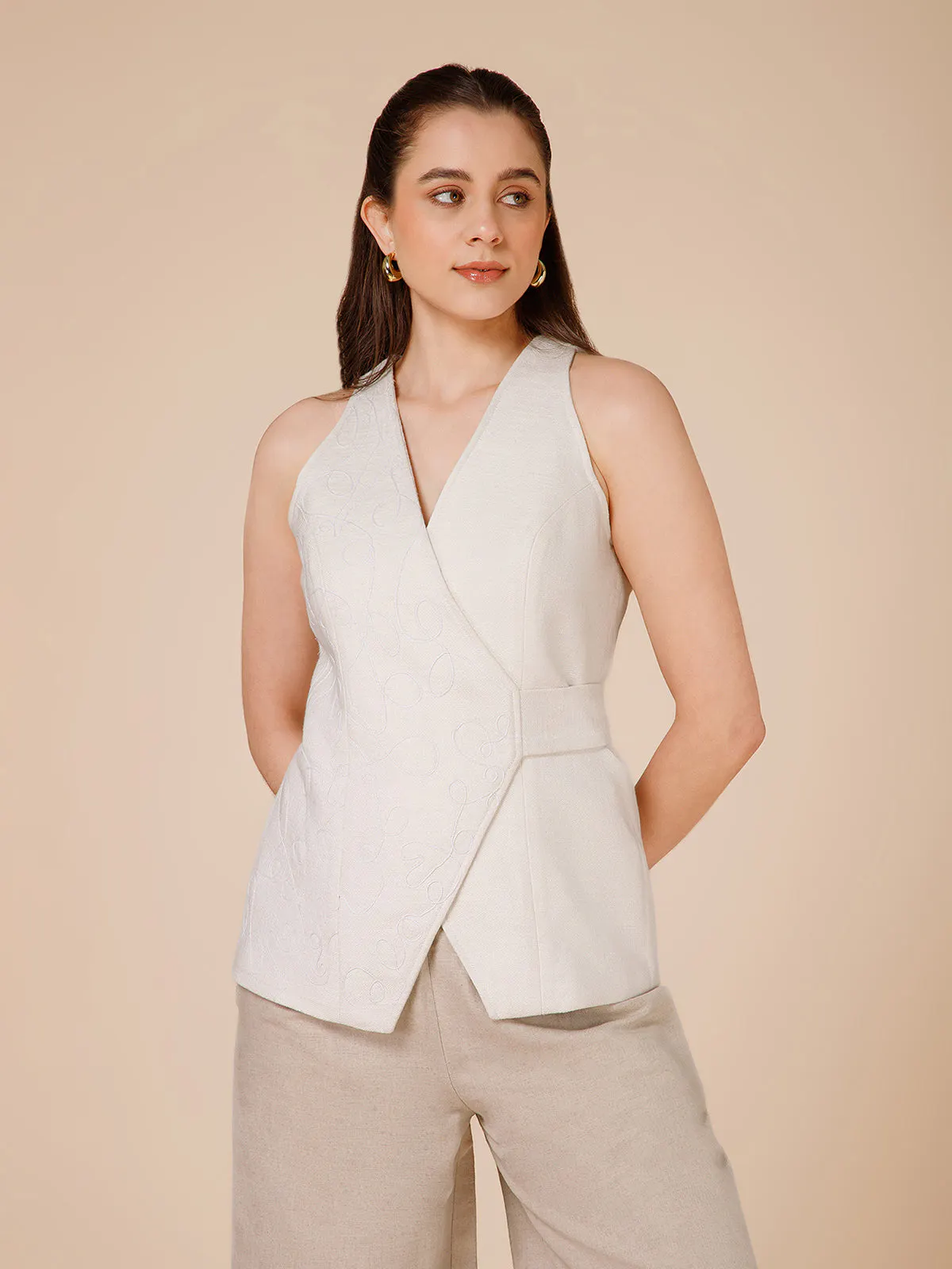 Kiki - Embroidered Wrap Jacket gallery image