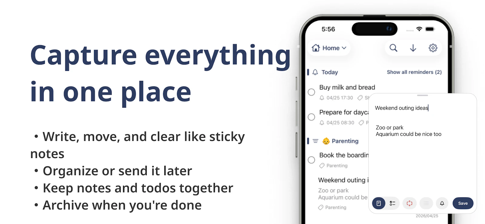 Portside - Inbox Notes & Todo screenshot 1