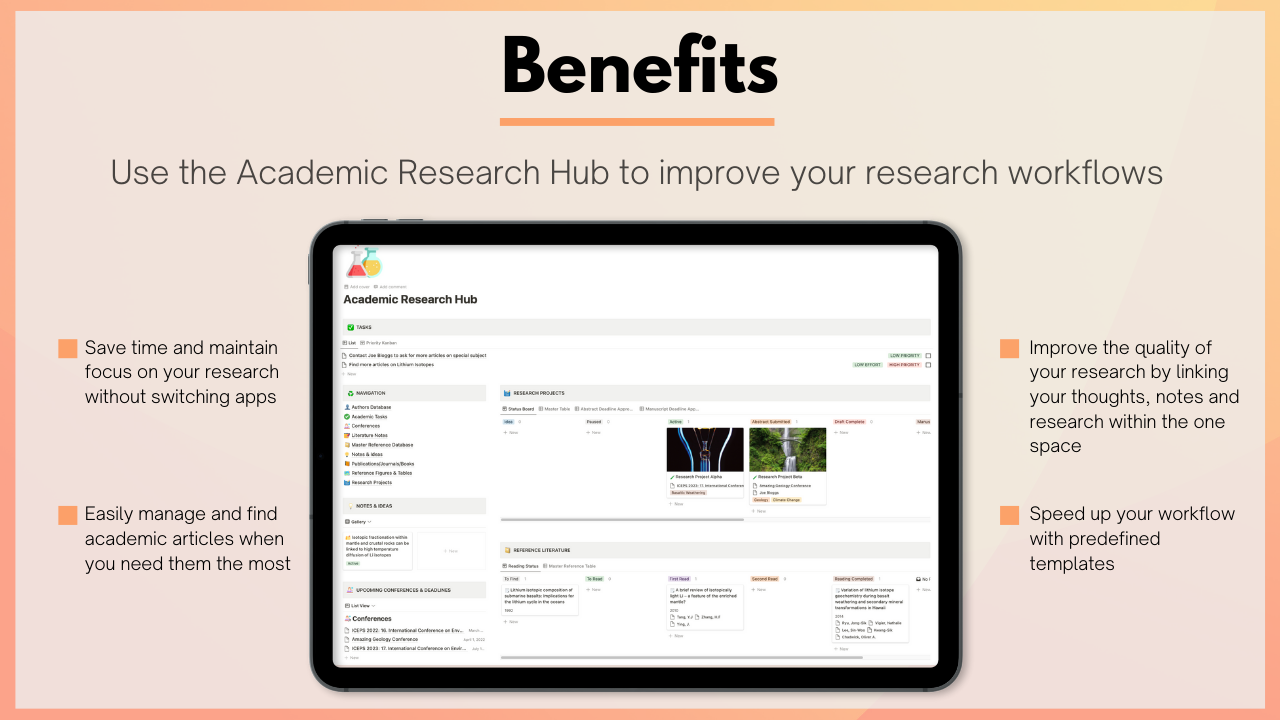 Notion Academic Research Hub gallery image