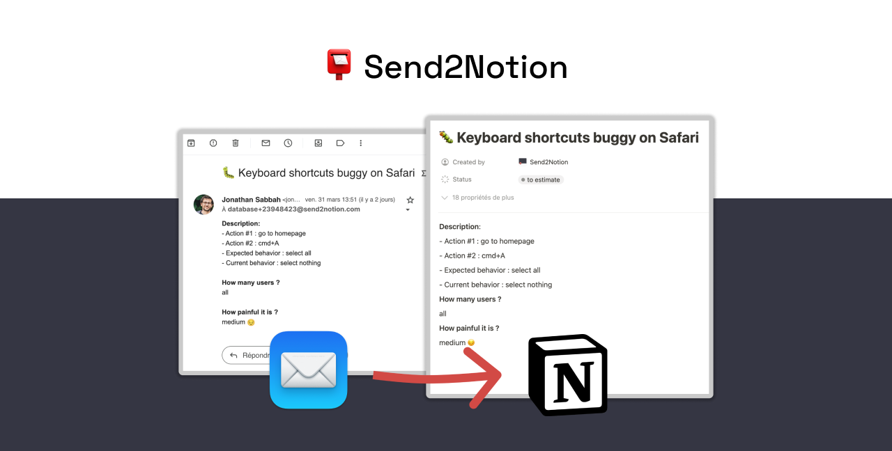 Send2notion - आसानी के साथ धारणा के लिए ईमेल आगे मीडिया 1