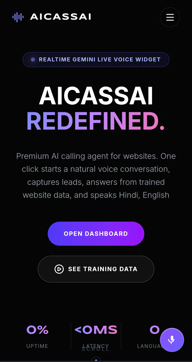 Ai voice widget screenshot 1