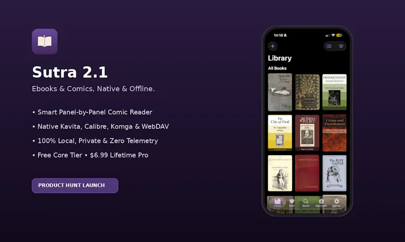 Sutra - eBook & Comic Reader screenshot 1