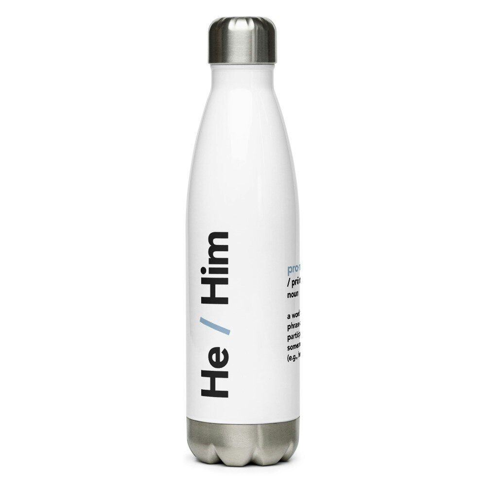 Pronoun Water Bottles gallery image