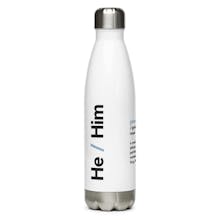 Pronoun Water Bottles gallery image