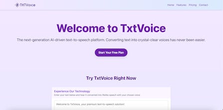 TxTVoice - AI-driven text-to-speech gallery image